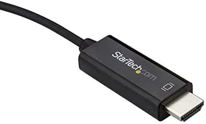 StarTech.com 10ft (3m) USB C to HDMI Cable - 4K 60Hz USB Type C to HDMI 2.0 Video Adapter Cable - Thunderbolt 3 Compatible - Laptop to HDMI Monitor/Display - DP 1.2 Alt Mode HBR2 - Black (CDP2HD3MBNL) 10 ft / 3 m Black