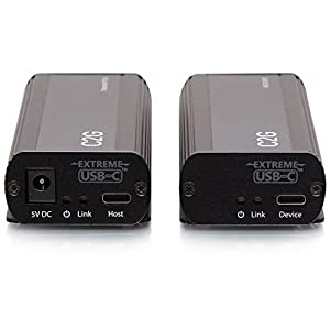 C2g/ cables to go C2G 1-Port USB-C® Extender Transmitter to Receiver Kit - 5Gbps