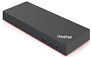 Lenovo USA ThinkPad Thunderbolt 3 Dock Gen 2 135W (40AN0135US) Dual UHD 4K Display Capability, 2 HDMI, 2 DP, USB-C, USB 3.1, Black