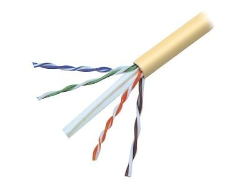 Belkin A7L704-1000YL-P CAT6 Solid Bulk Cable, Plenum, Yellow, Retail Packaging