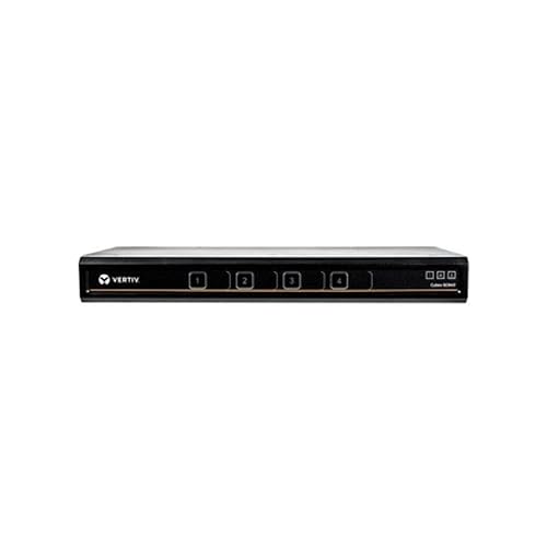 Avocent Cybex SC800 Secure KVM, Single Head Monitor, 4 Port, Universal DisplayPort, NIAP Version 4.0 Certified, TAA Compliant, Common Access Card (CAC), Secure Desktop KVM Switch (SC840DPH-400) USB USB 4-Port SC840 (4-Port)