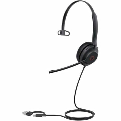 Yealink USB Wired Headset - Microsoft Teams Certification - Mono - USB Type A, USB Type C - Wired - 32 Ohm - 20 Hz to 20 kHz - Over-the-head - Monaural - Supra-aural - 4.92 ft Cable - Noise Cancelling, Electret Condenser Microphone