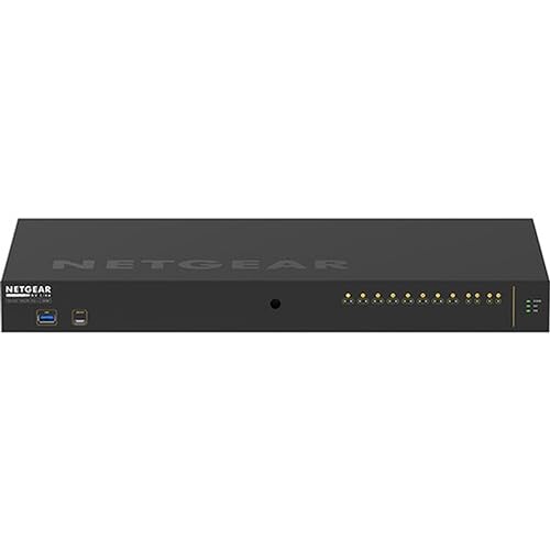 Netgear AV Line M4250-10G2XF-PoE++ Ethernet Switch - 10 Ports - Manageable - 3 Layer Supported - Modular - 720 W PoE Budget - Optical Fiber, Twisted Pair - PoE Ports - 1U High - Rack-mountable - Lifet