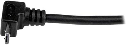 StarTech.com 1m Micro USB Cable Cord - A to Up Angle Micro B - Up Angled Micro USB Cable - 1x USB A (M), 1x USB Micro B (M) - Black (USBAUB1MU) 1m / 3 feet Up Angle