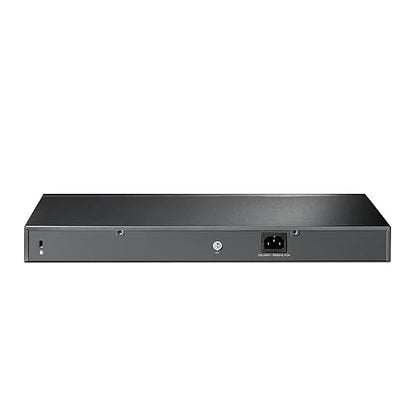 TP-Link JetStream 24-Port 10/100Mbps + 4-Port Gigabit Smart Switch with 24-Port PoE+ (TL-SL2428P) - SDN Integrated, Cloud Access & Omada App 28 Port w/ 24 PoE+ Port