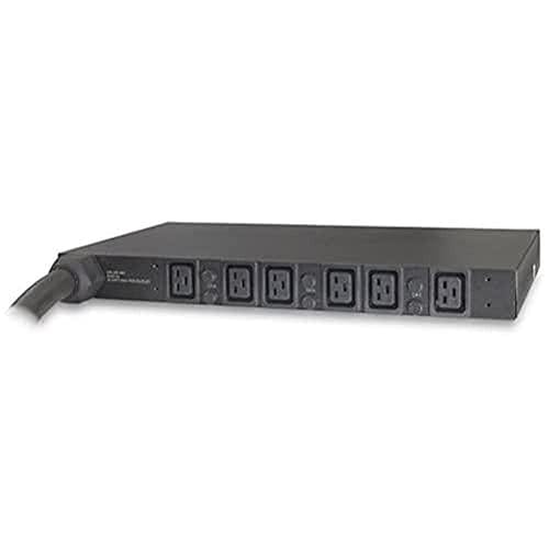 APC Rack Mount PDU, Basic 200V-240V/50A Three-Phase PDU, (6) Outlets, 1U Horizontal Rackmount (AP7516)