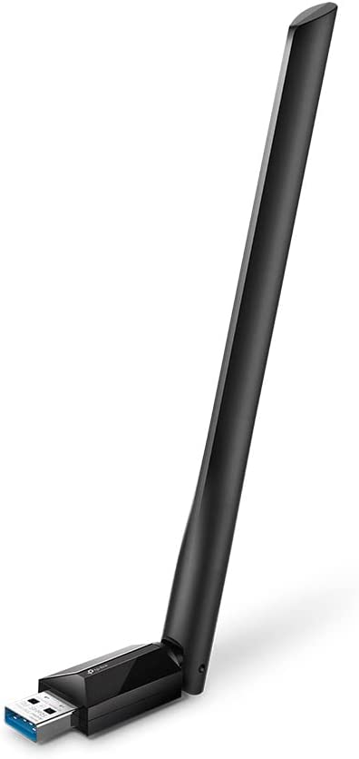 TP-Link USB WiFi Adapter for Desktop PC, AC1300Mbps USB 3.0 WiFi Dual Band Network Adapter with 2.4GHz/5GHz High Gain Antenna(Archer T3U Plus), MU-MIMO, Windows 11/10/8.1/8/7/XP, Mac OS 10.9-10.15