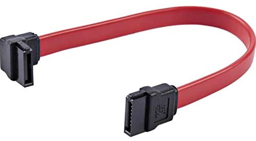 StarTech.com 6in SATA to Left Angle SATA Serial ATA Cable - 6in SATA Cable - left angle SATA Cable - angled SATA Cable, Red (SATA6LA1) 6 inch Left Angle