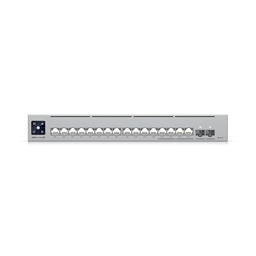 Ubiquiti Pro Max Layer 3 Switch - 16 Ports - Manageable - Gigabit Ethernet, 2.5 Gigabit Ethernet - 1000Base-T, 10GBase-X, 2.5GBase-T - 3 Layer Supported - 30 W Power Consumption - 180 W PoE Budget - Twisted Pair, Optical Fiber - PoE Ports