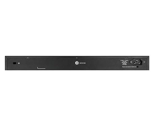 D-Link Ethernet Switch, 52 Port Smart Managed Gigabit Ethernet w/ 4 10G SFP+ Ports Uplink, Business Network 6kV Surge Protection (DGS-1250-52X)