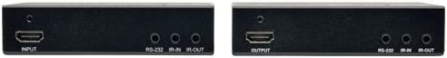 Tripp Lite HDMI Over Cat5e/6/6a Ethernet Cable Extender Kit, Extend up to 230 Feet / 70 Meters, Serial and IR Control, 4K @ 30Hz, HDBaseT Class B, 1-Year Warranty (BHDBT-K-SI) Serial &amp; IR (230 ft)