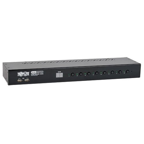 Tripp Lite DisplayPort/USB KVM Switch 8-Port Audio/Video 4K 60Hz 1URM (B024-DPU08) DisplayPort 8-Port