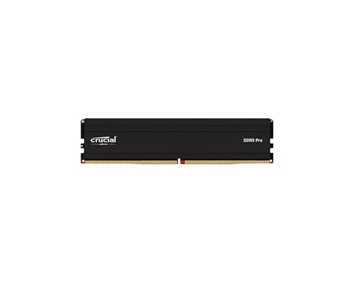 Crucial PRO RAM Module - For Desktop PC, Motherboard - 32 GB (1 x 32GB) - DDR5-5600/PC5-44800 DDR5 SDRAM - 5600 MHz - 1.10 V - Unbuffered - 288-pin - DIMM