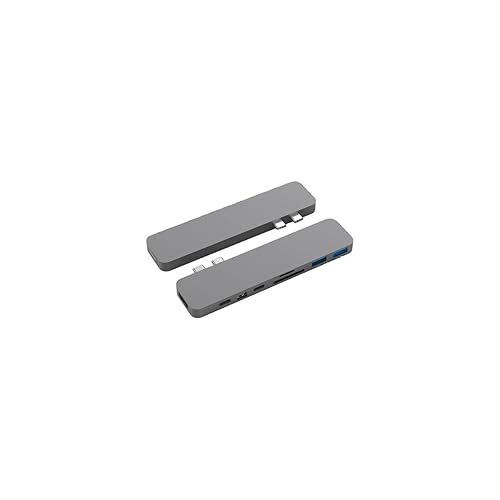 Hyper PRO 8-in-2 USB-C Hub - for Notebook/Desktop PC - Memory Card Reader - microSD, SD - 100 W - USB Type C - 4K, 5K - 3840 x 2160, 5120 x 2880 - 2 x USB Type-A Ports - USB Type-A - USB Type-C - Mini DisplayPort - Space Gray - Wired