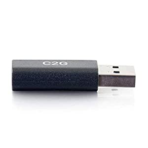 C2g/ cables to go C2G USB-C Female to USB-A Male SuperSpeed USB 5Gbps Adapter Converter USB C Female to USB A Male Adapter Black