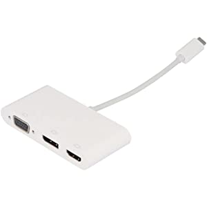 VisionTek 901433 USB-C to DisplayPort HDMI &amp; VGA Hub M/F/F/F