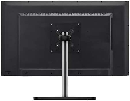 Atdec VFS-DH Dual Freestanding Horizontal Desk Monitor Mount (Supports two displays horizontally up to 27?) with horizontal or vertical orientation, swivelling heads and QuickShift mechanism, Silver,Polished Silver