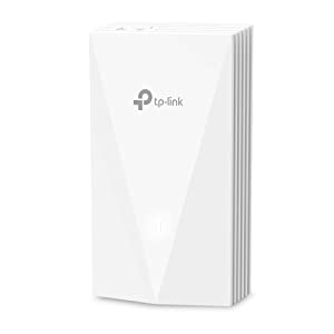 TP-Link Omada Business WiFi 6 AX3000 in-Wall Wireless Gigabit Access Point (EAP655-Wall) - Support OFDMA, Seamless Roaming, HE160 &amp; MU-MIMO, PoE Powered, SDN Integrated, Cloud Access &amp; Omada app WiFi 6| AX3000 Wall Plate