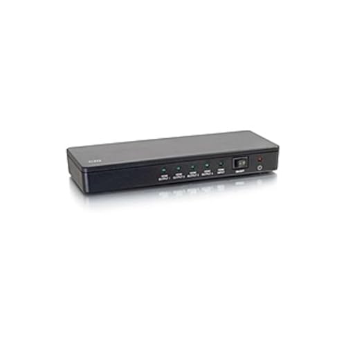 C2G 4-Port 4K HDMI Splitter - 4096 x 2160-340 MHzMaximum Video Bandwidth - HDMI in - HDMI Out - TAA Compliant (Renewed)
