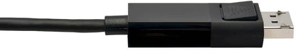 Tripp Lite USB C to DisplayPort Cable Adapter (M/Thunderbolt 3 DisplayPort Cable Adapter, Gen 1, Locking Connector, 4K DP @ 60 Hz, 4: Black, 6 ft. (U444-006-DP-Be)