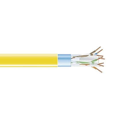 Black Box CAT6 400-MHz Solid Bulk Cable F/UTP CMR PVC YL 1000FT Spool