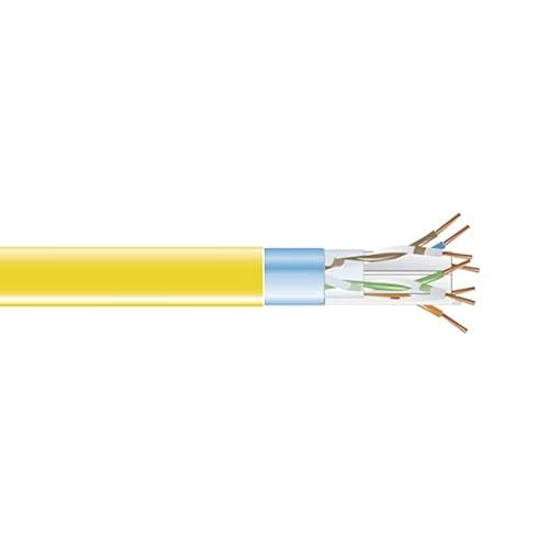 Black Box CAT6 400-MHz Solid Bulk Cable F/UTP CMR PVC YL 1000FT Spool