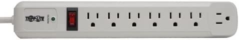 Tripp Lite 7 Outlet (6 Right Angle + 1 Transformer Outlet) Surge Protector Power Strip, 4ft Cord, Lifetime Limited Warranty &amp; $25K INSURANCE (TLP74R) 7 Outlet Outlet