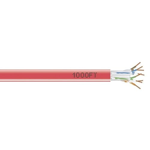 Black Box Network Services 1000ft Cat.6 STP Bulk Cable - Bare Wire - Red EVNSL0172RD-1000