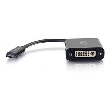 C2G 29483 USB-C to DVI-D Video Adapter Converter - Black DVI Adapter