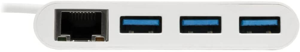 Tripp Lite 3-Port USB-C to USB-A Hub Portable w/Gigabit Ethernet Port RJ45 (U460-003-3AG)