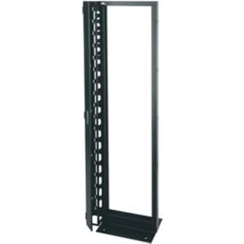 Middle Atlantic Products R2 Series Seismic Open Frame Rack - 19" 44U Wide x 15" Deep Floor Standing - Black - 850 lb x Maximum Weight Capacity