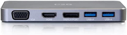 C2g/ cables to go C2G USB C MST Docking Station with HDMI, DP, VGA, 65W Power Delivery- 4K - for Notebook/Tablet/Smar