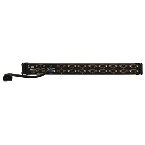 Tripp Lite NetController 16-Port Rackmount Console KVM Switch Steel with 19-Inch LCD Screen, Touchpad & Keyboard, Daisy-Chain up to 256 Devices, 1URM, 1-Year Warranty (B040-016-19) 16 Port