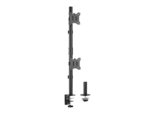 Rocstor ERGOREACH EP6 Premium Dual Screen Monitor Mount C-CLAMP & Grommet-Supports UP T