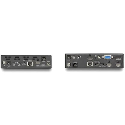 StarTech.com Multi-Input HDBaseT Extender Kit - Built-in Switch and Video Scaler - DisplayPort HDMI and VGA Over CAT6 or CAT5 (ST121HDBTSC)