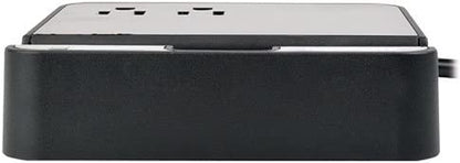 Tripp Lite 2 Outlet Surge Protector Charging Station, 4 USB Charging Ports, 6ft. Cord, $50K Insurance &amp; Lifetime Warranty (TLP26USBB) 2 Outlet + USB + 6ft Cord Charging Station