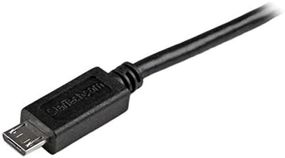 StarTech.com 3m 10 ft Long Micro-USB Charge-and-Sync Cable -M/M - USB to Micro USB Charging Cable - 24 AWG (USBAUB3MBK) Black