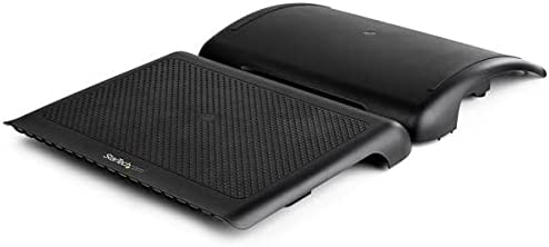 StarTech.com Ergonomic Foot Rest - Rocking Footrest w/Cable Management/Storage - Under Desk Foot Support Stand - Comfortable Black Foot Rest for Office/Computer Workstation - Non Slip Rocker (FTRST2)