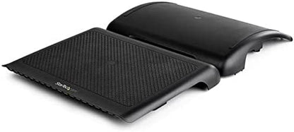 StarTech.com Ergonomic Foot Rest - Rocking Footrest w/Cable Management/Storage - Under Desk Foot Support Stand - Comfortable Black Foot Rest for Office/Computer Workstation - Non Slip Rocker (FTRST2)
