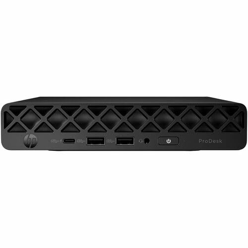 HP ProDesk 4 G1i Desktop Computer - Intel Core Ultra 5 235T - 16 GB - 512 GB SSD - Mini PC - Jack Black - Intel Q870 Chip - Windows 11 Pro - Intel DDR5 SDRAM - English Keyboard - IEEE 802.11ax - 90 W