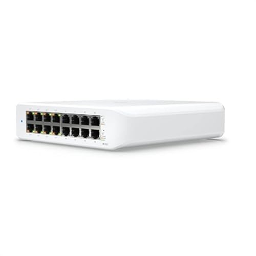 Ubiquiti UniFi Switch Lite 16 PoE | 16-Port Gigabit Switch with 8 PoE+ 802.3at Ports (USW-Lite-16-PoE)