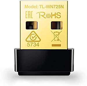 TP-Link USB WiFi Adapter for PC(TL-WN725N), N150 Wireless Network Adapter for Desktop - Nano Size WiFi Dongle for Windows 11/10/7/8/8.1/XP/ Mac OS 10.9-10.15 Linux Kernel 2.6.18-4.4.3, 2.4GHz Only N150 Nano N150 Single Band