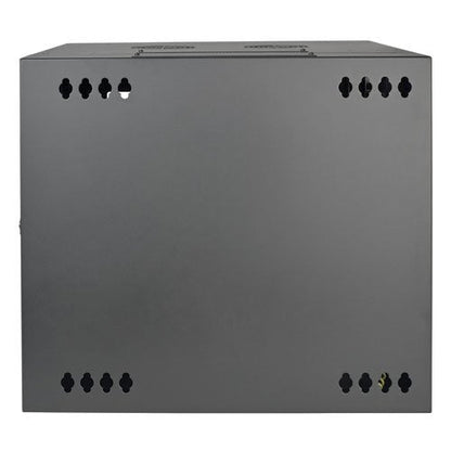 Tripp Lite 10U Wall Mount Rack Enclosure Server Cabinet with Acrylic Glass Window, Hinged, 20.5 Deep, Switch-Depth, Black