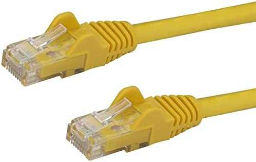 StarTech.com 5ft CAT6 Ethernet Cable - Yellow CAT 6 Gigabit Ethernet Wire -650MHz 100W PoE RJ45 UTP Network/Patch Cord Snagless w/Strain Relief Fluke Tested/Wiring is UL Certified/TIA (N6PATCH5YL) Yellow 5 ft / 1.5 m 1 Pack