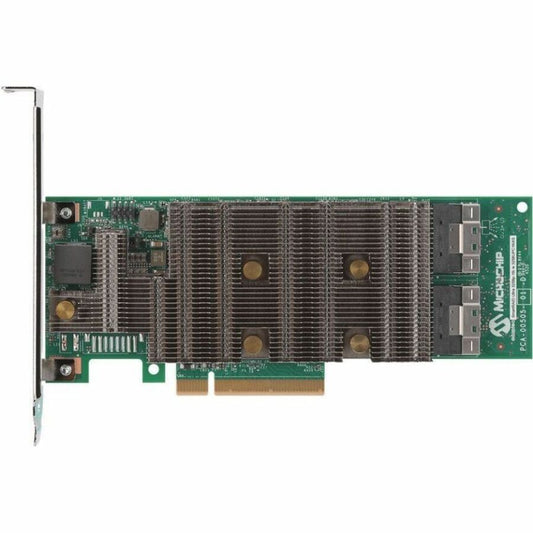 Microchip SmartRAID 3254-8i /e SAS Controller - 24Gb/s SAS - PCI Express 4.0 x8 - Plug-in Card - RAID Supported - 0, 1, 5, 6, 10, 50, 60, 1 Triple, 10 Triple RAID Level - mini-SAS HD - 8 Total SAS Port(s) - 8 SAS Port(s) Internal - PC, Linux - 4 GB