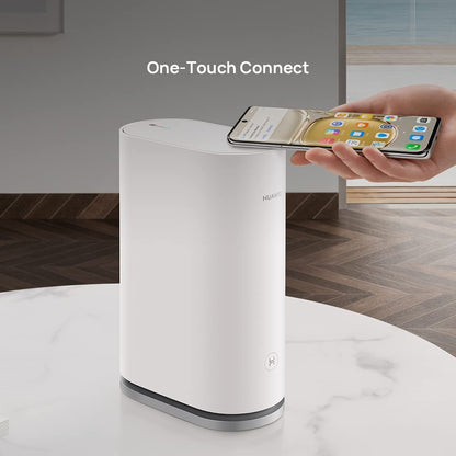 HUAWEI WiFi Mesh7 WiFi System, Speed up to 6600 Mbps, Tri-Band WiFi 6 Router + Satellite, AX6600 for up to 600 m² Coverage, Smart Roaming for Multiple Levels, 2 Pack, White