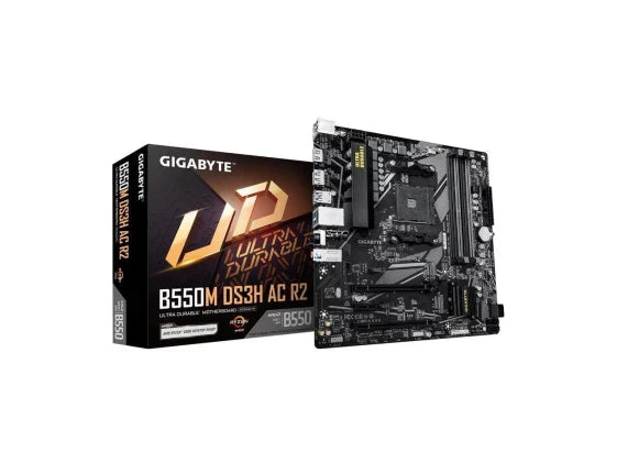 Gigabyte B550M DS3H AC R2 AM4 AMD B550 Micro ATX Motherboard