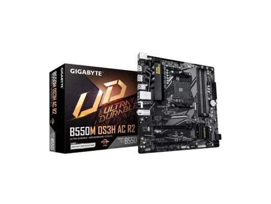 Gigabyte B550M DS3H AC R2 AM4 AMD B550 Micro ATX Motherboard