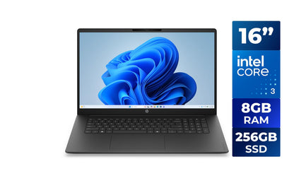 HP OmniBook 3 16.0 Intel Core 3 100U 8GB Memory DDR5 5200 256GB NVMe SSD Windows 11 Home 16-bu0060ca