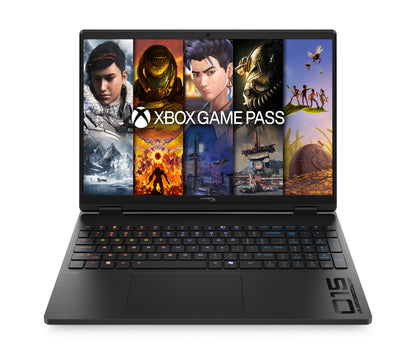 HP HyperX Omen - 15.3 165 Hz - AMD Ryzen 5 240 - GeForce RTX 5050 Laptop GPU - 8GB DDR5 Memory DDR5 5600 - 512GB NVMe SSD - Windows 11 Home  (D61VLUA#ABL )